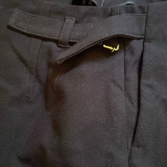 NWT. Massimo Dutti Navy Blue Wool Blend Midi Skirt with Side Buckle. Size XS. - Picture 8 of 11